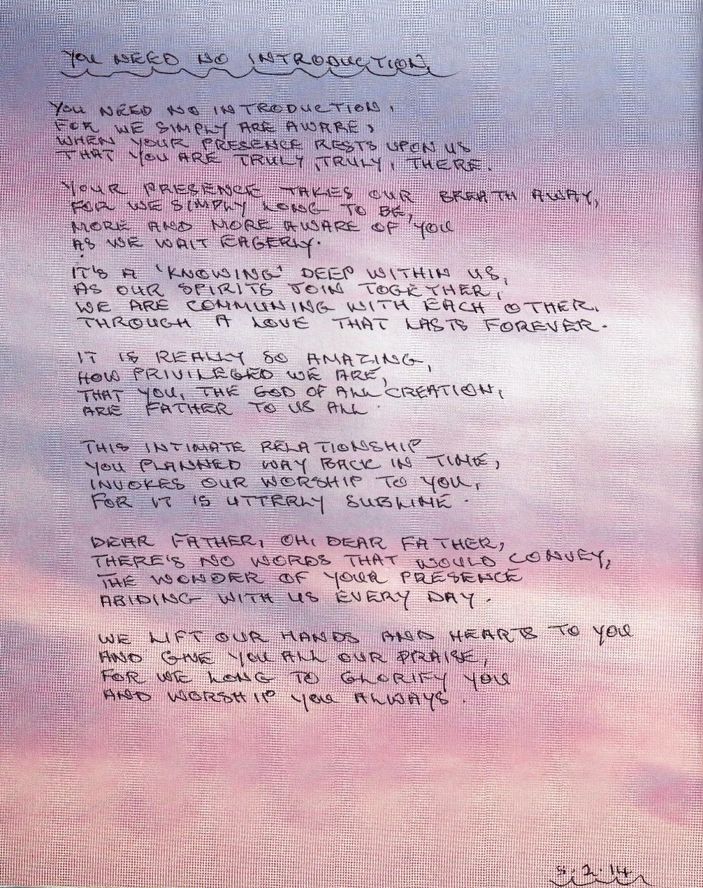 poem, spiritual, religious, christian, no introduction